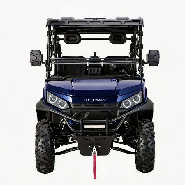 มอเตอร์ AC 10KW 4WD ไฟฟ้า UTV 1,000 กก. ลากจูงสำหรับฟาร์มล่าสัตว์
