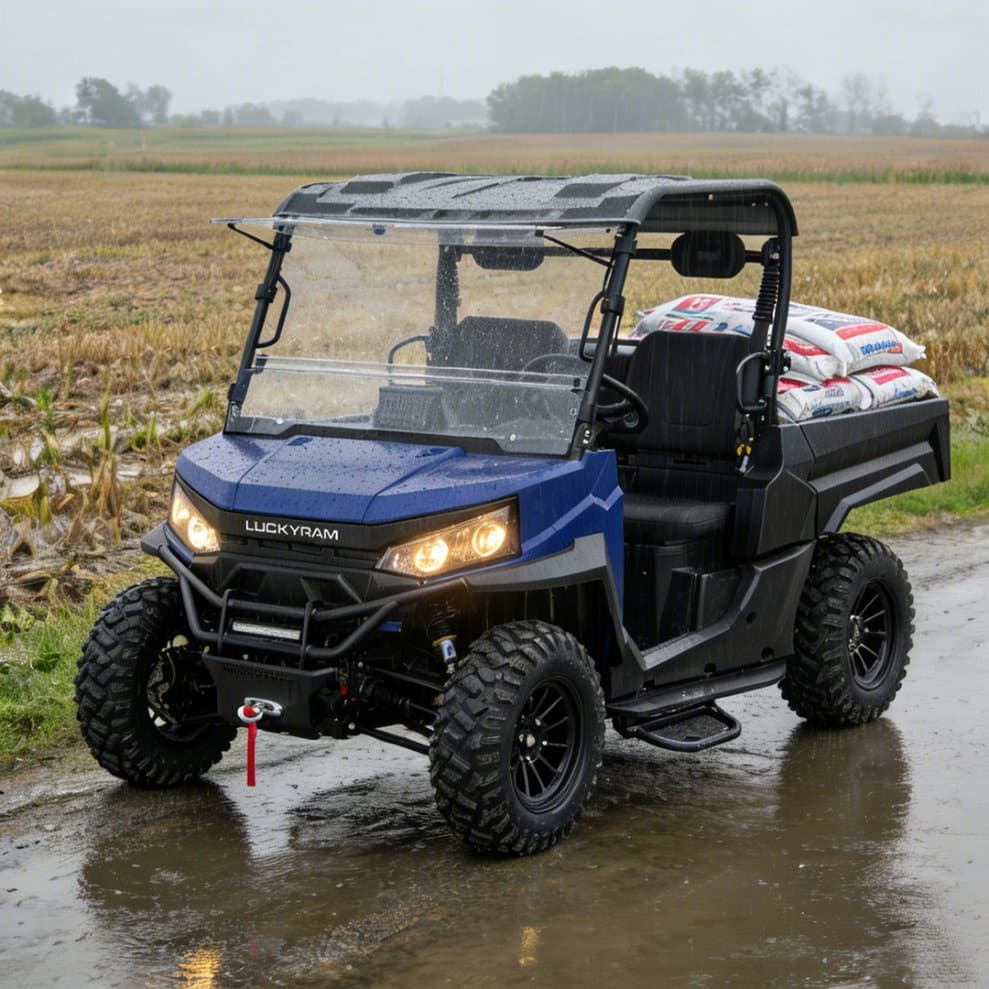 4WD Farm UTV PKE Keyless 80-100 กม. ยางออฟโรด 14 นิ้ว