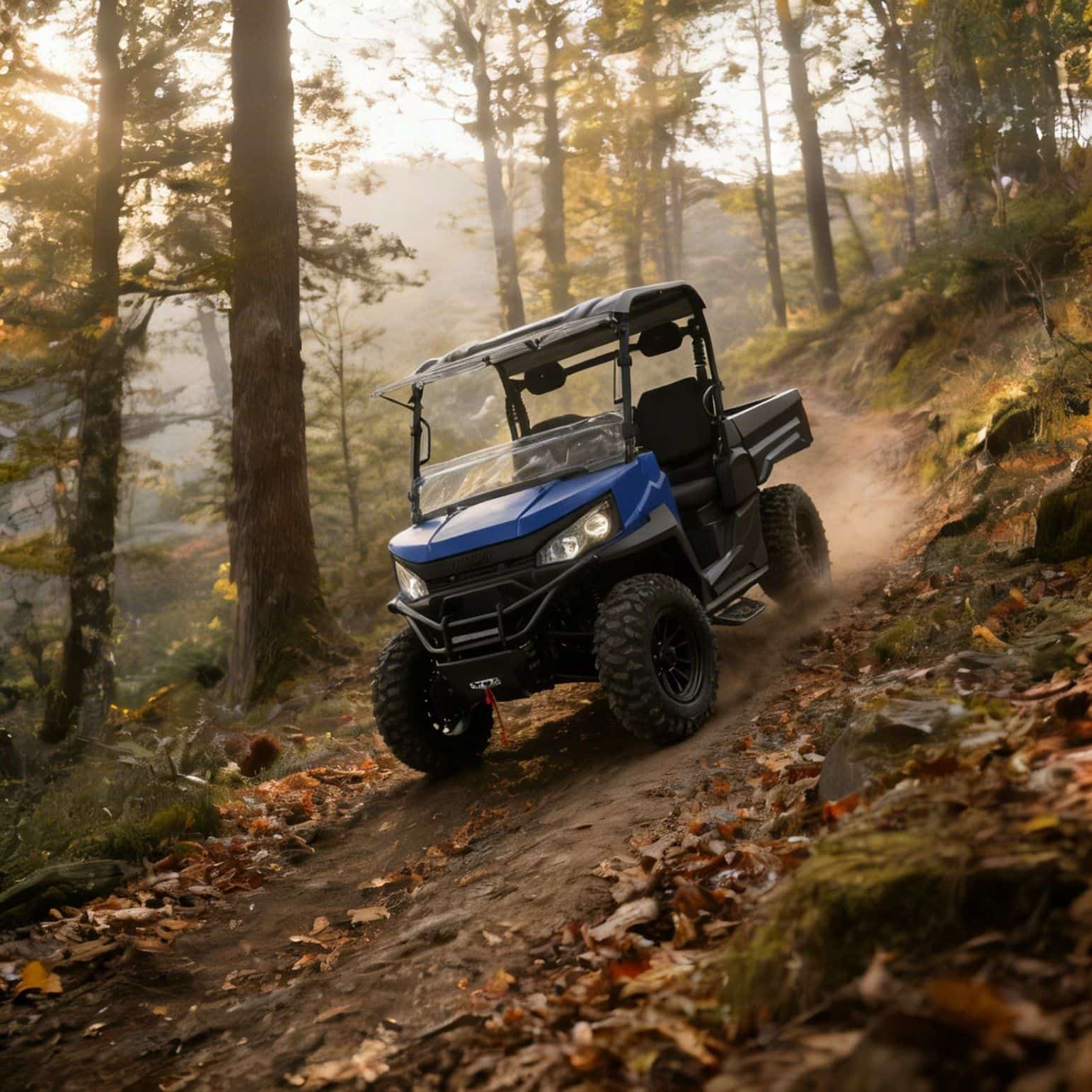 4WD UTV 73.6V 20KW กำลังสูงสุด 400A คอนโทรลเลอร์ 350 กก. Dump Bed