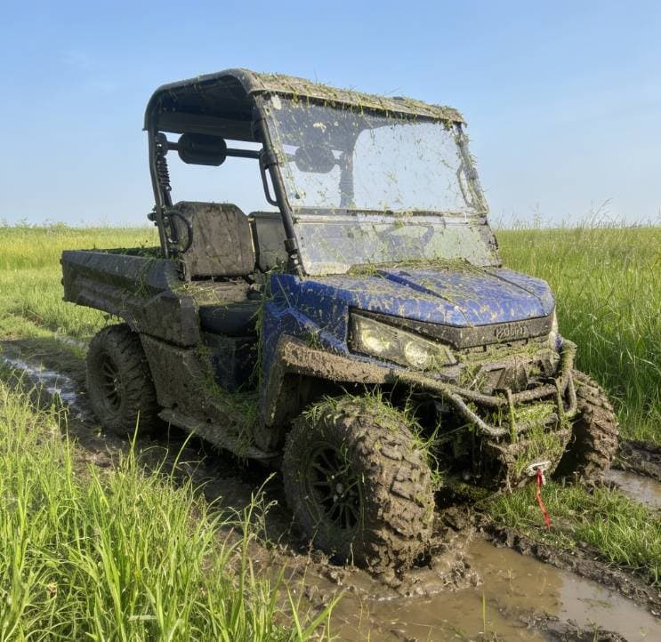 73.6V 4WD Off Road UTV EPS พวงมาลัย 20KW กำลังสูงสุด 80-100 กม