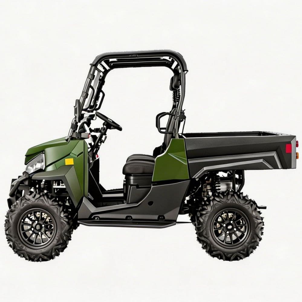อุปกรณ์เสริมที่ปรับแต่งได้ 73.6V ไฟฟ้า UTV PKE Keyless 1,000 กก. ลากจูง 80-100 กม. 4WD