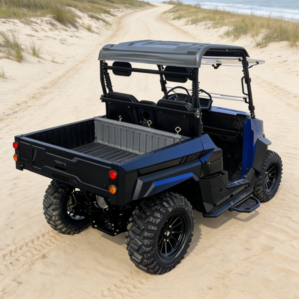 UTV ไฟฟ้า 4WD สำหรับไซต์งาน 14 นิ้วยาง 73.6V 20KW Peak Power