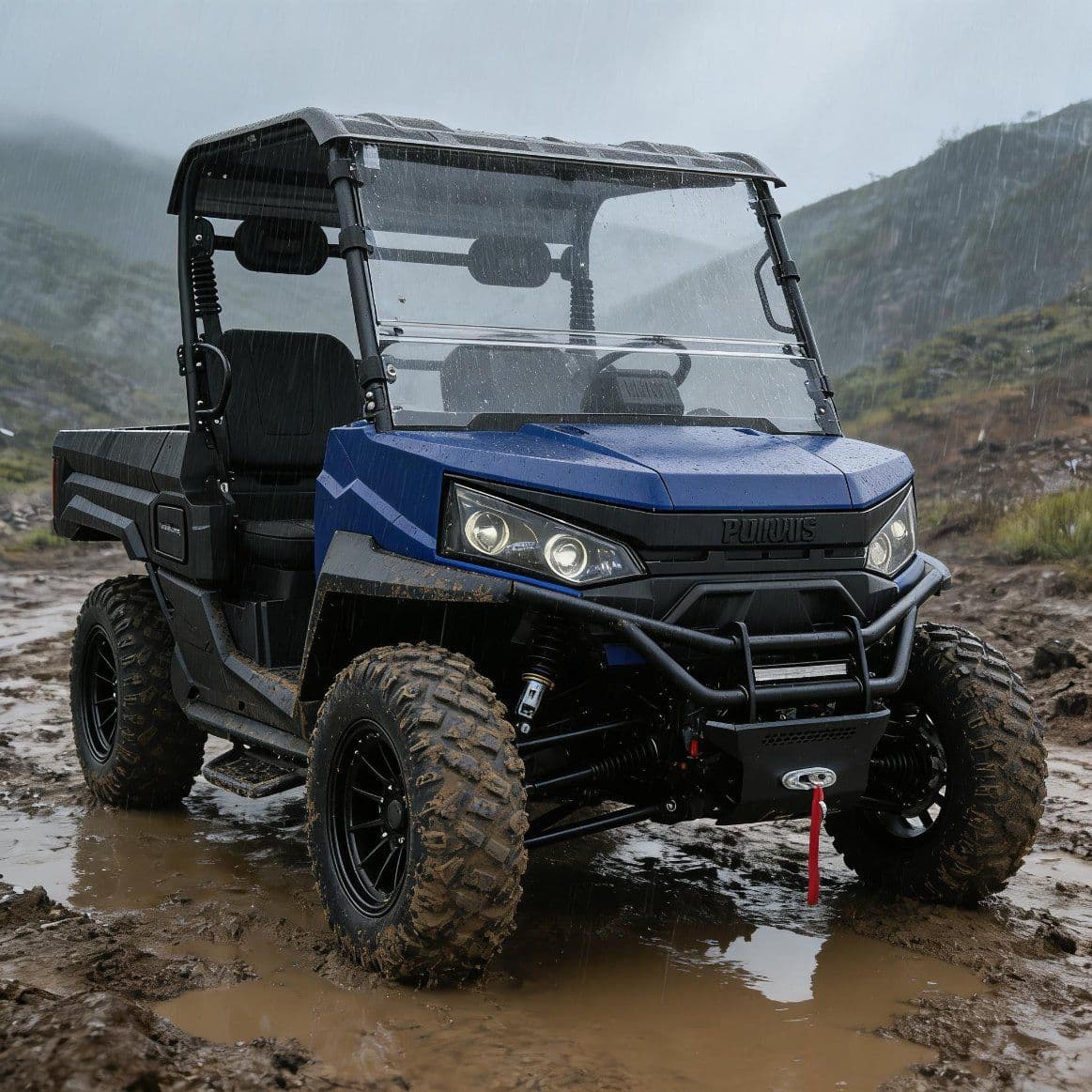 PKE Keyless Start-up System 10KW AC มอเตอร์ไฟฟ้า UTV 400A Controller 80-100 กม.4WD