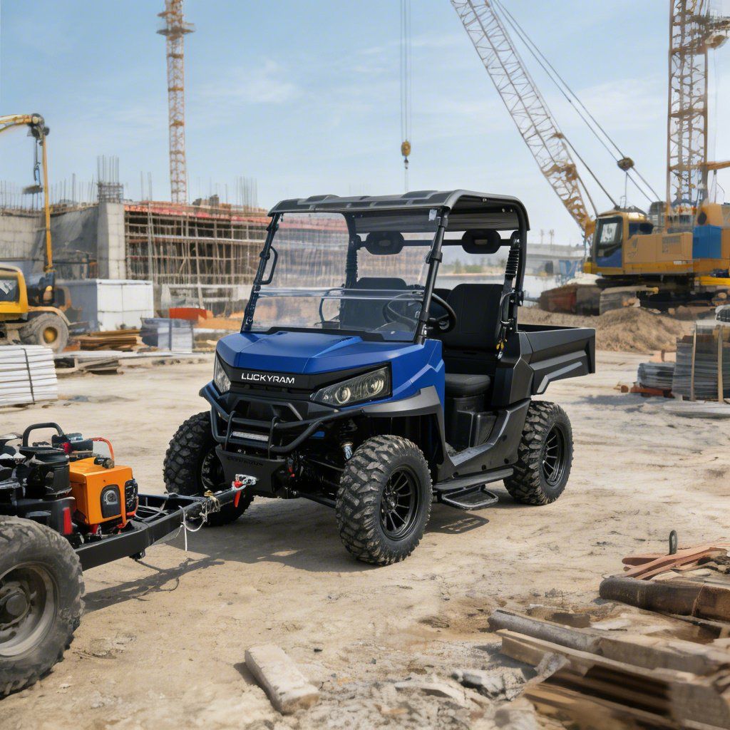 Ranch Work UTV 4WD 10KW มอเตอร์ AC 670 กก. กำลังโหลด 1,000 กก. ลากจูง